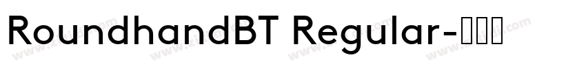 RoundhandBT Regular字体转换